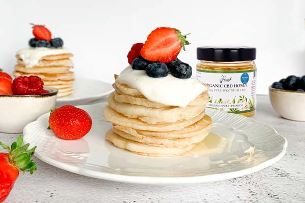 Basic Pancakes with CBD Honey