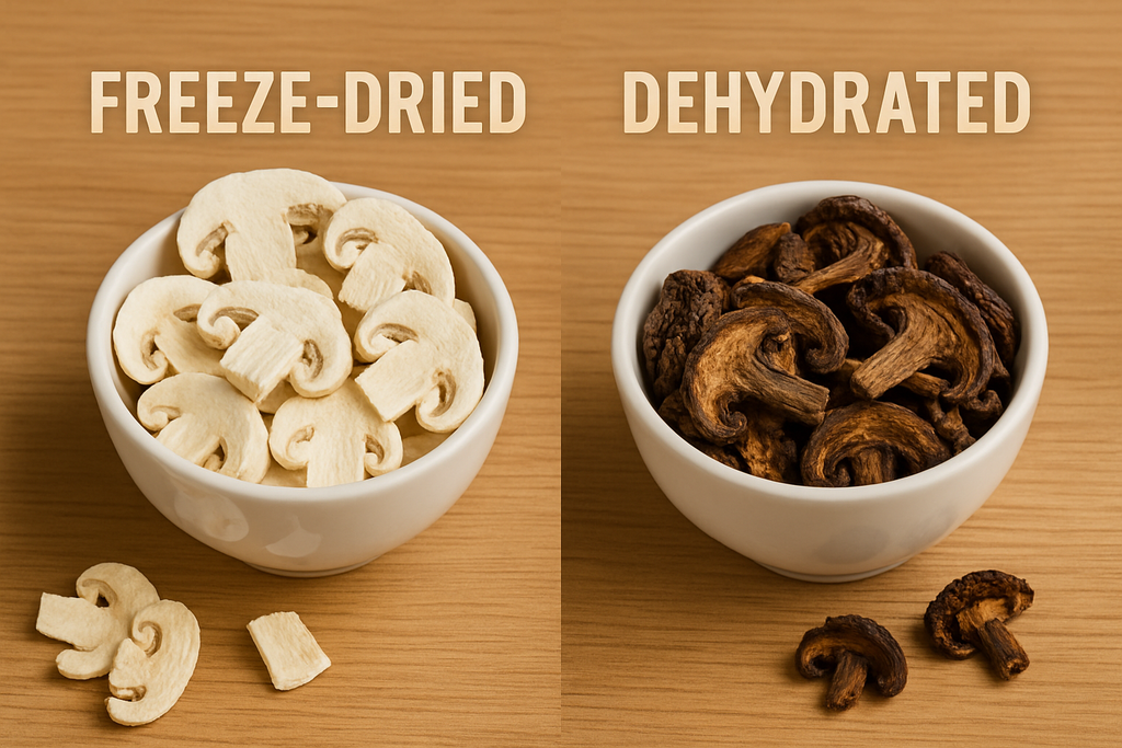 Freeze-Dried Mushrooms vs Dehydrated: Which Belongs In Your Cupboard?