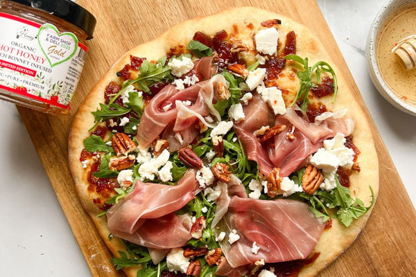 Hot Honey Prosciutto Pizza