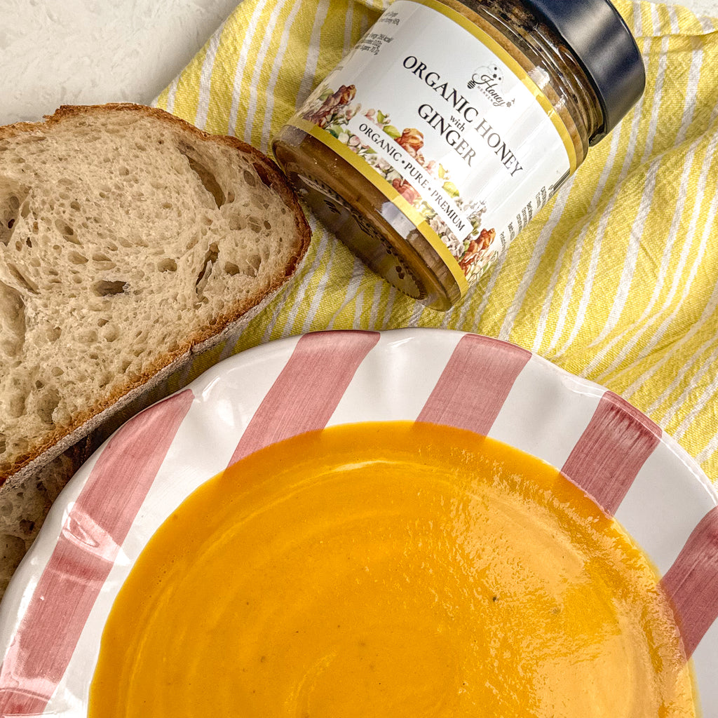 Organic Ginger Honey & Carrot Soup