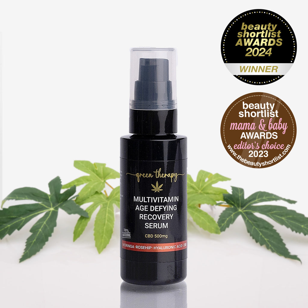 100% Natural Multivitamin Age Defying Recovery Serum 500mg CBD