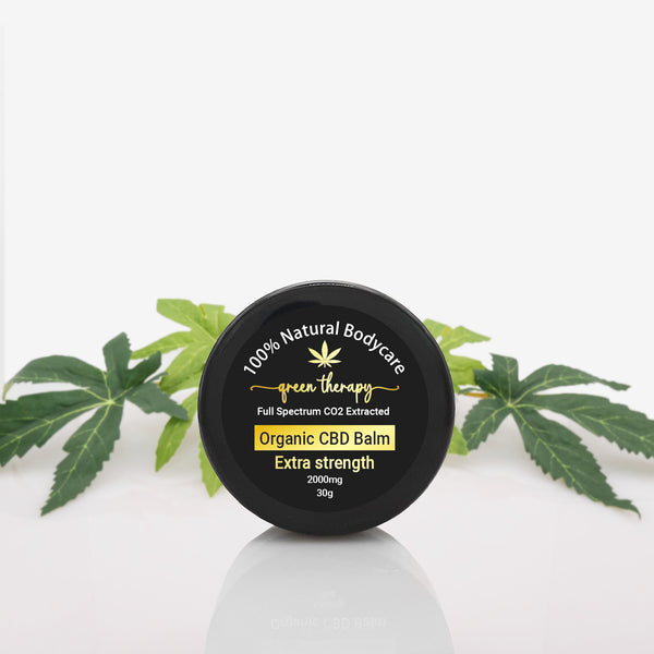 Extra Strength CBD Balm Organic Hemp 2000mg / 30g (Full Spectrum CO2 extracted Sativa L Hemp)-Honey Heaven