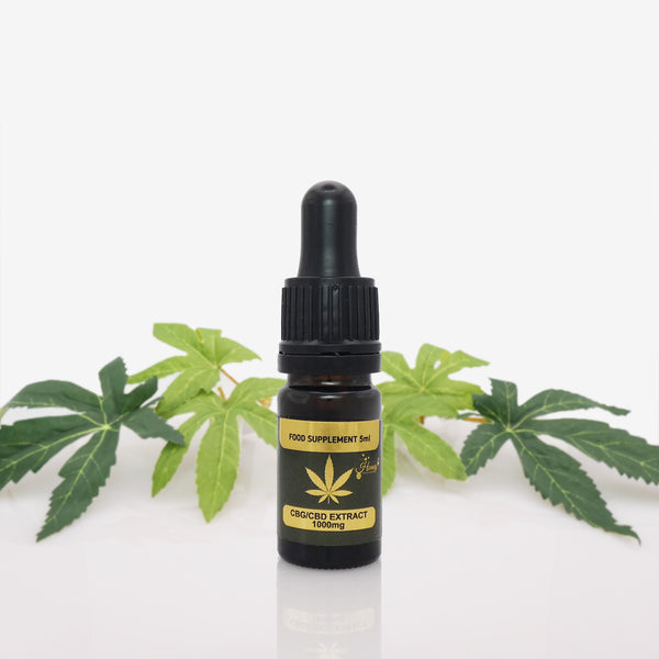 1000mg Full Spectrum Organic CBG / CBD oil 5ml boosted with pure CBD DISTILLATE-Honey Heaven