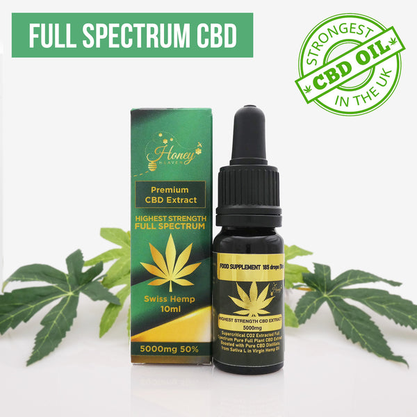 5000 mg CBD oil concentrate UK (50%) by Honey Heaven
