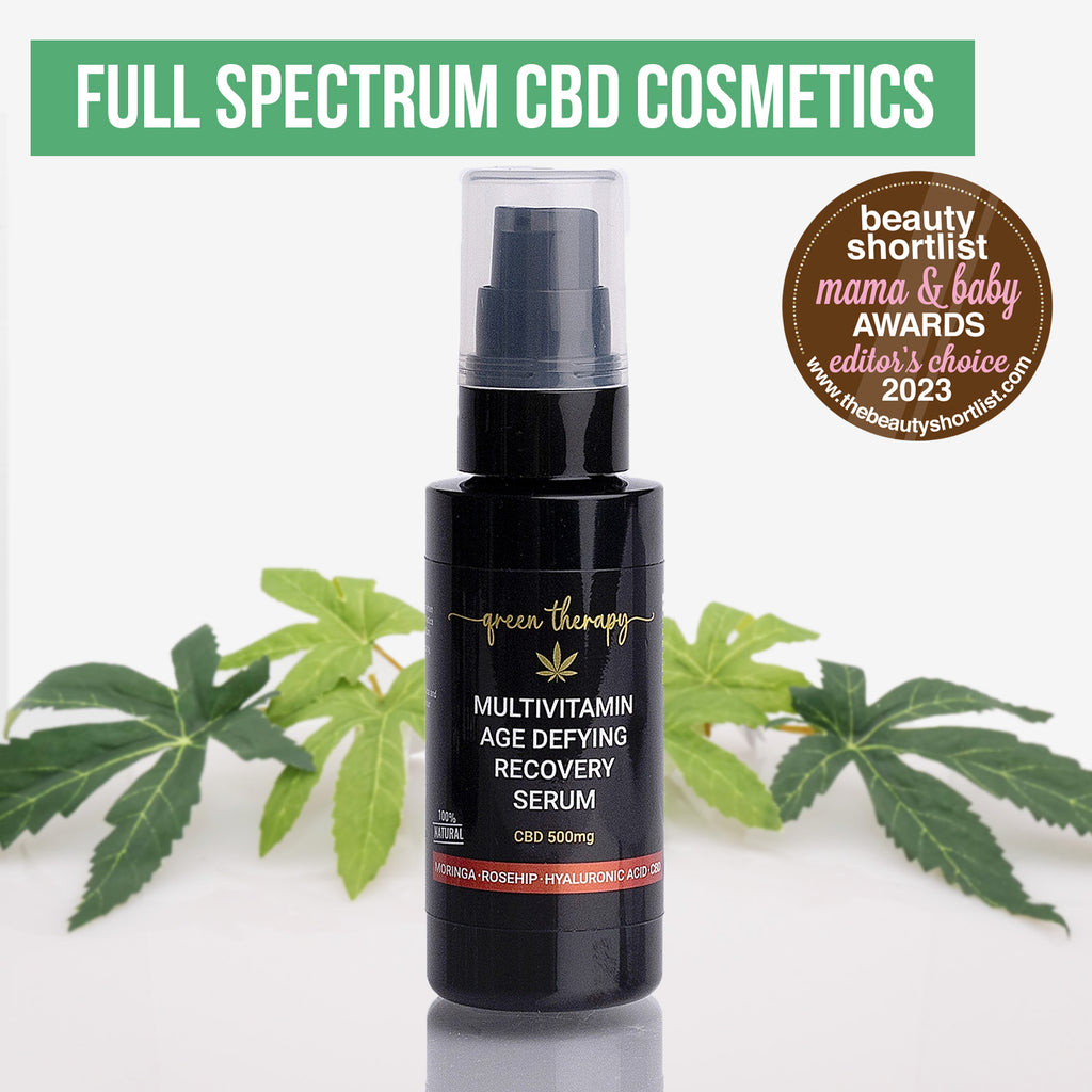 100% Natural Multivitamin Age Defying Recovery Serum 500mg CBD