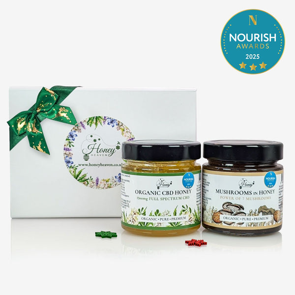 Organic CBD Honey and Mushroom Honey Gift Set
