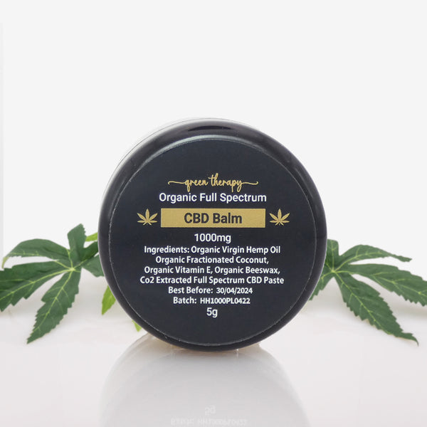 Full Spectrum CBD Mini Balm UK High Strength 1000mg-5g (CO2 extracted & Organic)-Honey Heaven